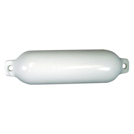 Taylor Made 1021 Hull Gard Inflatable Vinyl Fender - White, 4.5 X 16